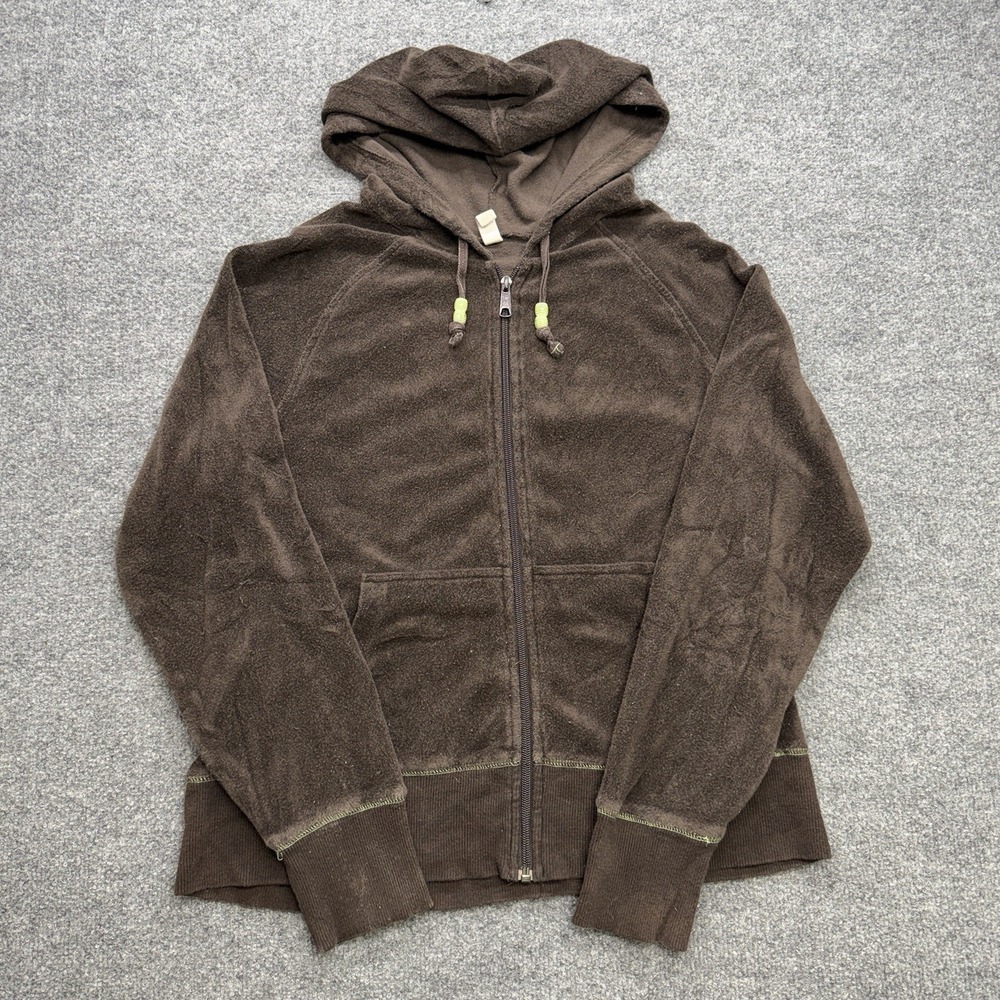 Y2K Old Navy Women's Jacket Brown Full Zip Size XL